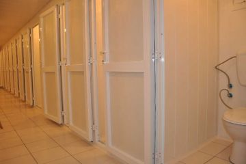 Container Toilet and Shower Inside