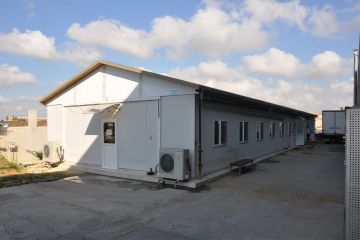 Modular Kitchen and Dining Hall Design