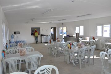 Modular Kitchen and Dining Hall Inside