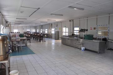 Modular Kitchen and Dining Hall Inside