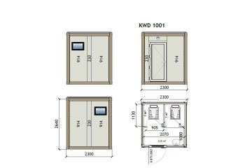 KW2 230X230 Toilet Container