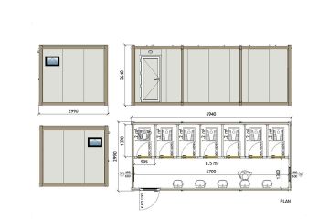 KWD 701 Toilet Container